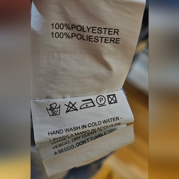 Floral Blue Off-Shoulder Dress Size 48 - Picture 6 of 7